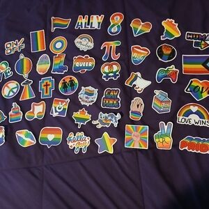 Colorful Pride Stickers Lot Of 47